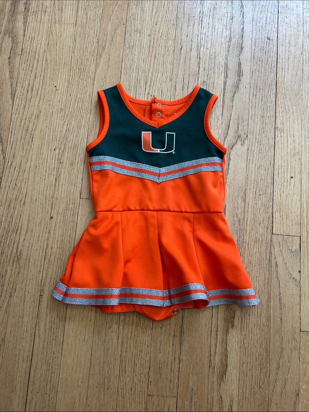 Miami Hurricanes Cheerleader Dress 12-18 months